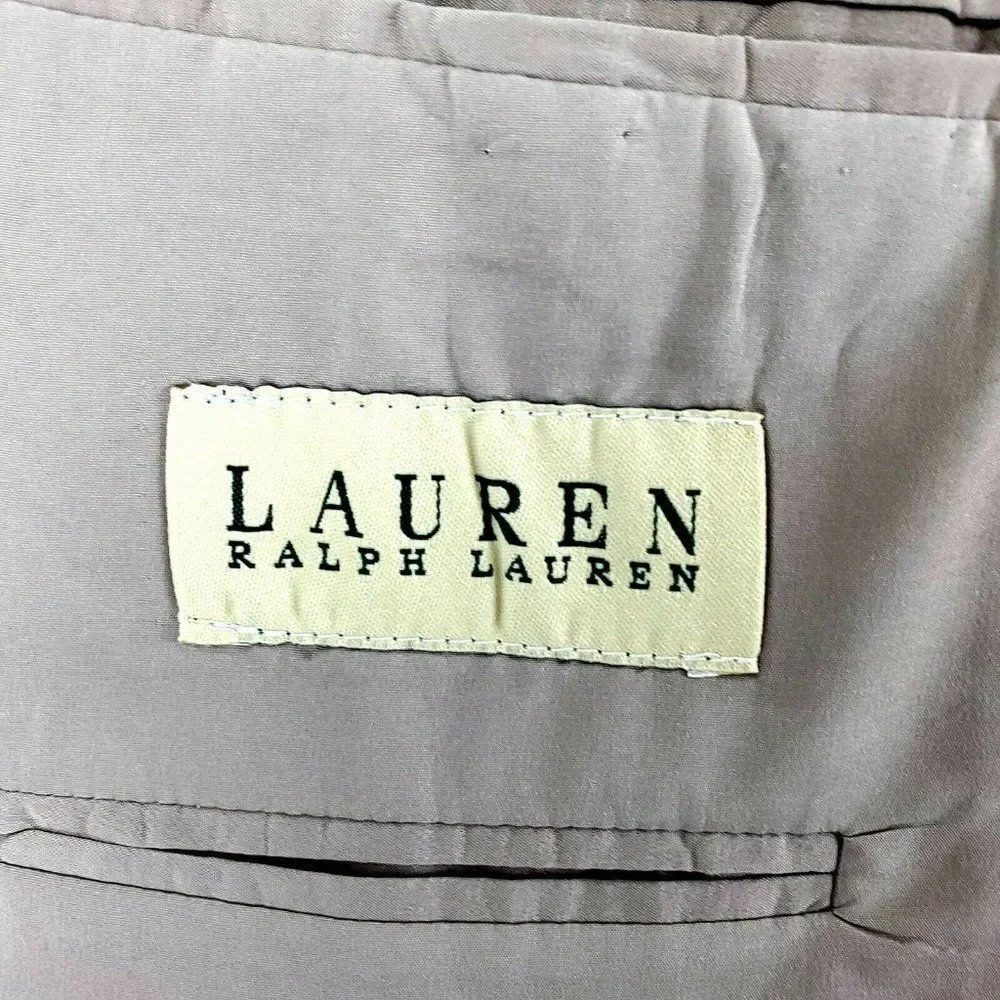 Lauren Ralph Lauren Wool 2 Button Blazer‎ 44L Green Beige Portly Sport Coat